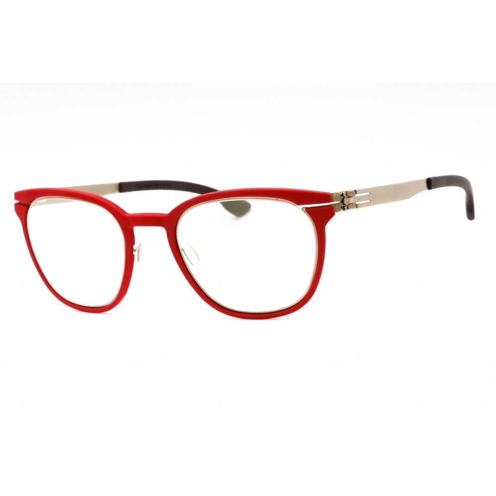 NWT IC Berlin Westside-RH0035H231030t06007d Bronze-Rosso Round 49mm Eyeglasses